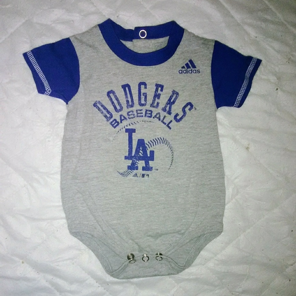 Los Angeles Dodgers baseball baby boy onesie 0-3m